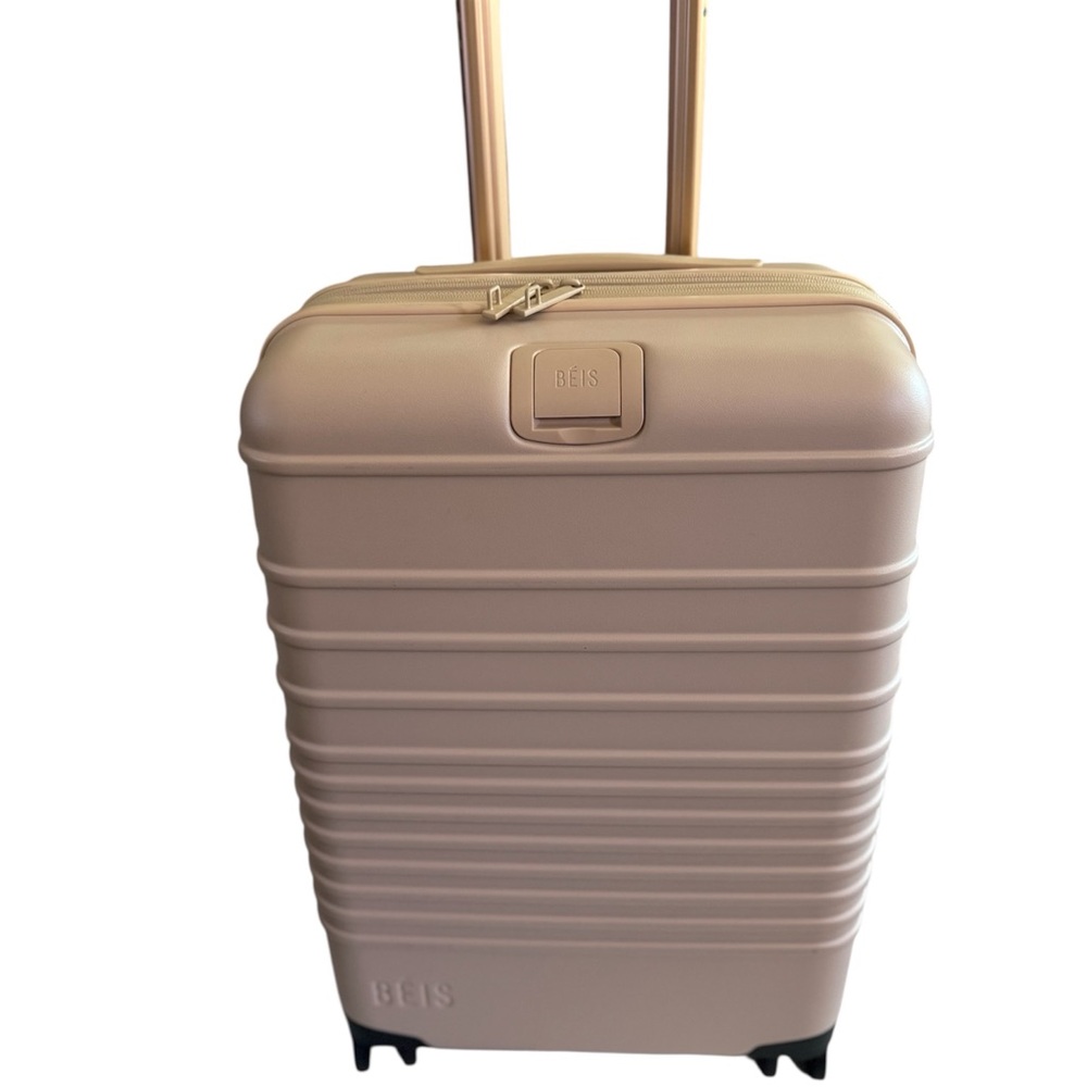 BEIS The Carry-On Roller 
in Beige - Picture 4 of 10